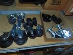 lot 7031 image: Mixed lot caster wheel pairs, 6 pairs
