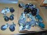 lot 7032 image: mixed lot caster wheels, 10 pairs