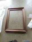 lot 7054 image: Wooden Picture frame, un-assembled, no hardware, Brown Luster Finish