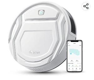 lot 55884 image: Lefant Robot Vacuum Cleaner, Tangle-Free, Strong Suction, Slim, Low Noise, Automatic Self-Charging, Wi-FiAppAlexa Control, Ideal for Pet Hair Hard Floor and Daily Cleaning, M210
