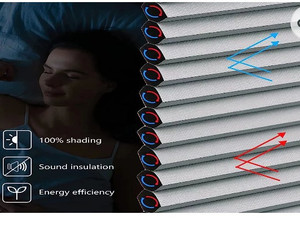 lot 55920 image: MaKefeile Blackout Cordless Cellular Honeycomb Pleated Shades, Gray, 24 W x 64 H