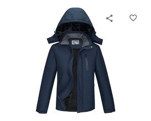 lot 55929 image: Camel Crown Mens Mountain Snow Waterproof Ski Jacket, Size XXL, ( UsedSome Kind of Food or Liquid on the Right Backside of Shoulder)