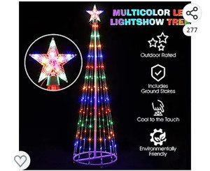lot 55936 image: Ousheng Multicolored LED Animated Outdoor Christmas Tree
