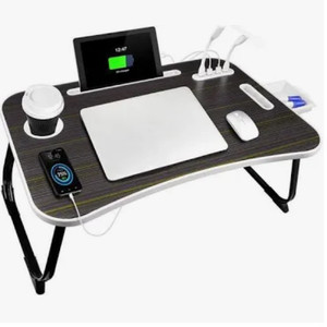 lot 55945 image: Laptop Bed Tray Table with 4 USB Ports