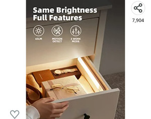 lot 55949 image: Ezvalo Under Cabinet Lighting, Model LY-52