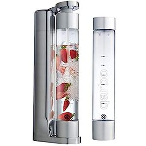 lot 55953 image: Twenty39 Qarbo Sparkling Water Maker and Soda Streaming Carbonator Machine, Chrome