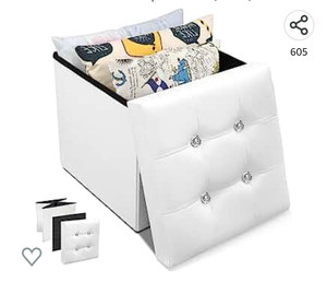 lot 55956 image: Chuvian Ottoman Storage, White