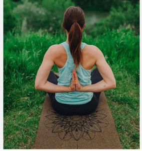 lot 55960 image: Livity Yoga Mandala Cork Yoga Mat
