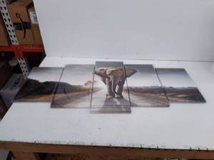lot 55996 image: 5 Piece Decorative Wall Art Canvas Print, (Unknown Brand)