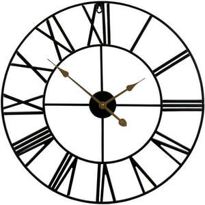 lot 56014 image: Decorative Black Metal Wall Clock, Black, 18
