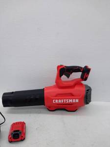 lot 56039 image: CRAFTSMAN 20V MAX Cordless Leaf Blower, Missing Attachments