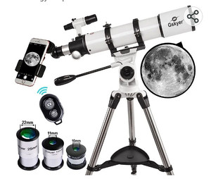 lot 56073 image: Gskyer Telescope 600x90mm AZ Astronomical Refractor Telescope for Kids, Adults Astronomy, German Technology Scope