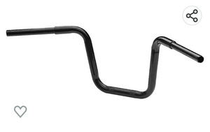 lot 56108 image: Gloss Black 1.25 (1 14 ) Ape Hangers 12 Rise Motorcycle Handlebar Fit For Harley Softail Dyna 2018-2022