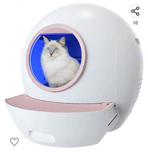 lot 56111 image: Els Pet Self-Cleaning Cat Litter Box, (Used, Powers On, Not Fully Tested)
