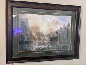 lot 166 image: Among The Sierra Nevada Mountains Wall Art