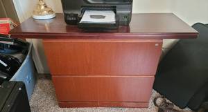 lot 397 image: 2 drawer file cabinet (contents not included)  48 w x 20 12 D x 28 H