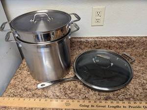 lot 226 image: All-Clad Multi-Pot  All-Clad Skillet