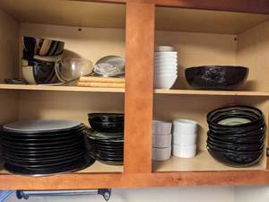 lot 249 image: Dishes In Cabinet