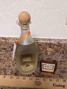 lot 259 image: Patron Citronge & Hennessy Bottles