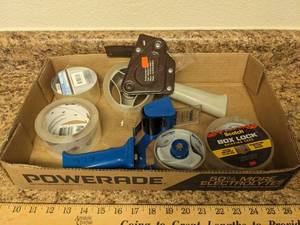 lot 263 image: (2) Tape Dispensers & (3) Rolls Of Tape