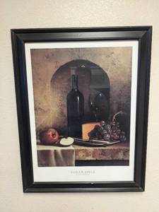 lot 272 image: Loran Speck Wine Wall Art