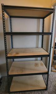 lot 447 image: 5-Tier adjustable metal storage shelf 36 12 W x 18 12 D x 72 H