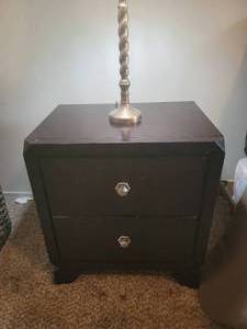 lot 470 image: 2 Drawer nightstand 24 W x 17 12 D x 26 H
