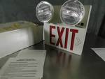 Emergancy Exit Light Combo With Flood Lights