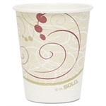 SOLO 370SM-J8000 Single-Sided Poly Coated Paper Hot Cup, 10 oz. Capacity, Symphony (Case of 1,000)