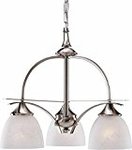 AF Lighting 617575 21-3/4-Inch W by 18-1/2-Inch H Durango Lighting Collection Pendant, Brushed Nickel