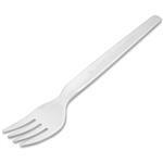 Asean Stalk Market CPLA002S Jaya Compostable Cutlery, 6 in. Length, Fork, Pearl, 500 per Carton