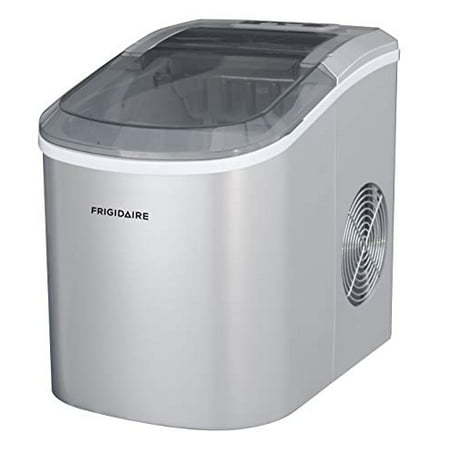 FRIGIDAIRE EFIC189-Silver Compact Ice Maker, 26 lb per Day, Silver  (Packaging May Vary)