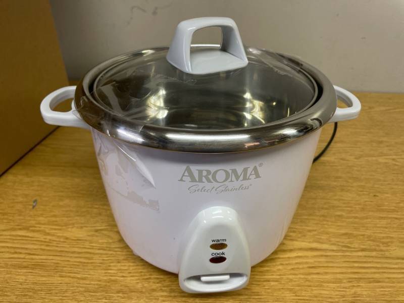 Rice Cooker & Warmer with Uncoated Inner Pot from Aroma Housewares