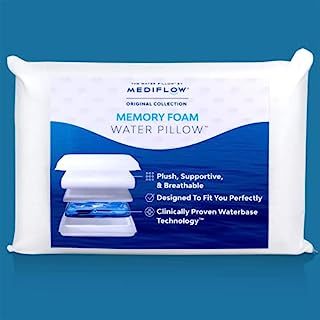 Mediflow Water Pillow Memory Foam Re-Invented with Waterbase Technology - Proven