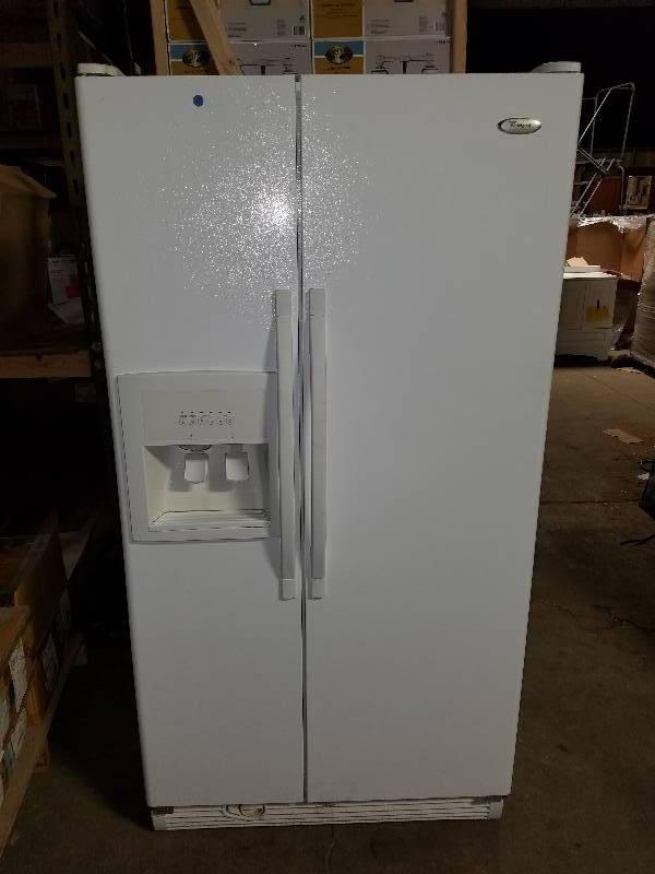 lot 2513 image: 36 W Whirlpool Side-by-side Refrigerator