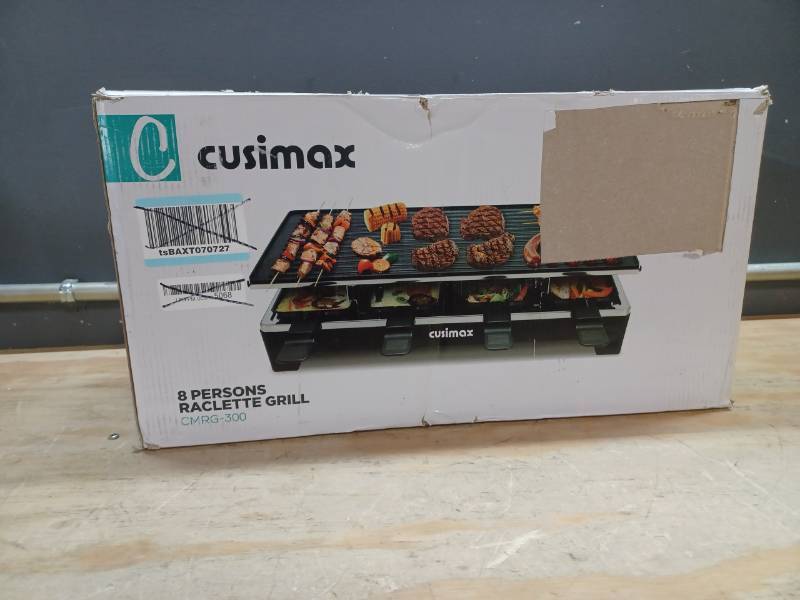 Electric Raclette Table Grill,Cusimax Portable Indoor BBQ Grill