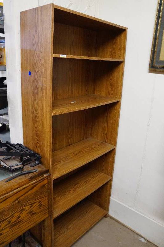 lot 54 image: 6 bookcase no contents.
