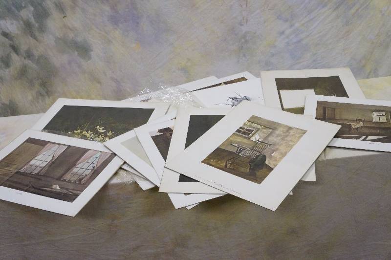 lot 84 image: Andrew Wyeth prints, lot of 14.