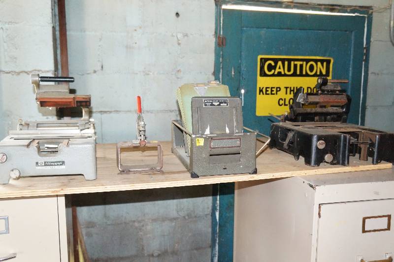 lot 137 image: Address machine & misc.