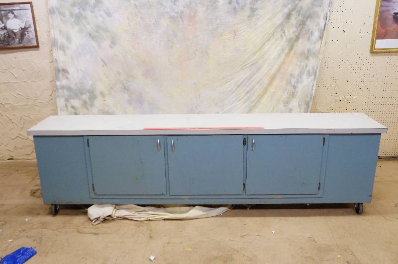 lot 196 image: 9 cabinets on wheels.