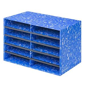 lot 3138 image: Bankers Box Classroom 10 Compartment Literature Organizer,Gummed Single (3384201)