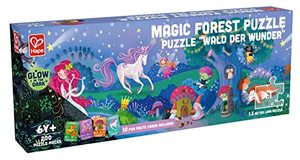 lot 3147 image: Hape Magic Forest Puzzle 1.5 Meter Long  200 Pieces Colorful Giant Glow-in-The-Dark Enchanted Jigsaw, for Children 6 Years