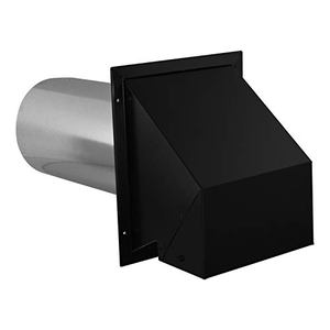 lot 3104 image: Imperial VT0730 6-Inch Heavy-Duty Outdoor Exhaust Vent, with Intake Hood Conversion, 1-Pack, Black