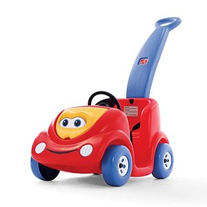 lot 3109 image: Step2 Push Around Buggy Ride On Toddler Push Car, Red  Ride On Toy with Included Safety Belt, Comfortable Handle, Realistic Wheel for Pretend Play  Push Toy Makes a Great Stroller Alternative