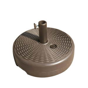 lot 3119 image: Blue Wave Products 37.5 lbs. Brown Round Plastic and ABS Patio Umbrella Base