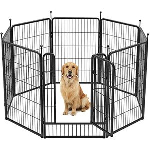 lot 3232 image: FXW Rollick Dog Playpen Designed for Camping, Yard, 40 Height for SmallMedium Dogs, 8 Panels