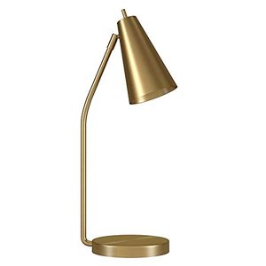 lot 3247 image: Farley 22 Tall Table Lamp with Metal Shade in BrassBrass