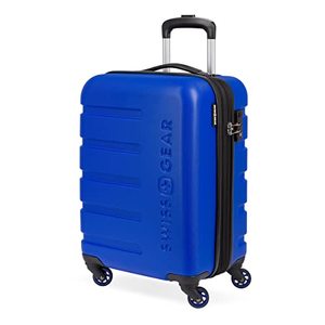lot 3151 image: SwissGear 7366 Hardside Expandable Luggage with Spinner Wheels, Cobalt, Carry-On 19-Inch