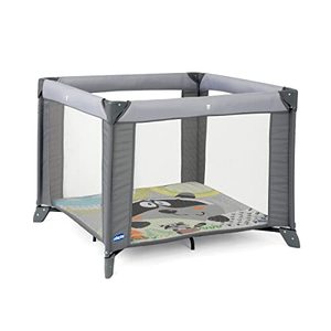 lot 3163 image: Chicco Tot Quad Portable Square Playpen - Honey Bear