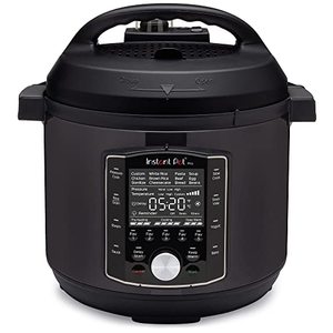 lot 3188 image: Instant Pot Pro 10-in-1 Pressure Cooker, Slow Cooker, RiceGrain Cooker, Steamer, Saute, Sous Vide, Yogurt Maker, Sterilizer, and Warmer, Includes Free App with over 1900 Recipes, Black, 8 Quart